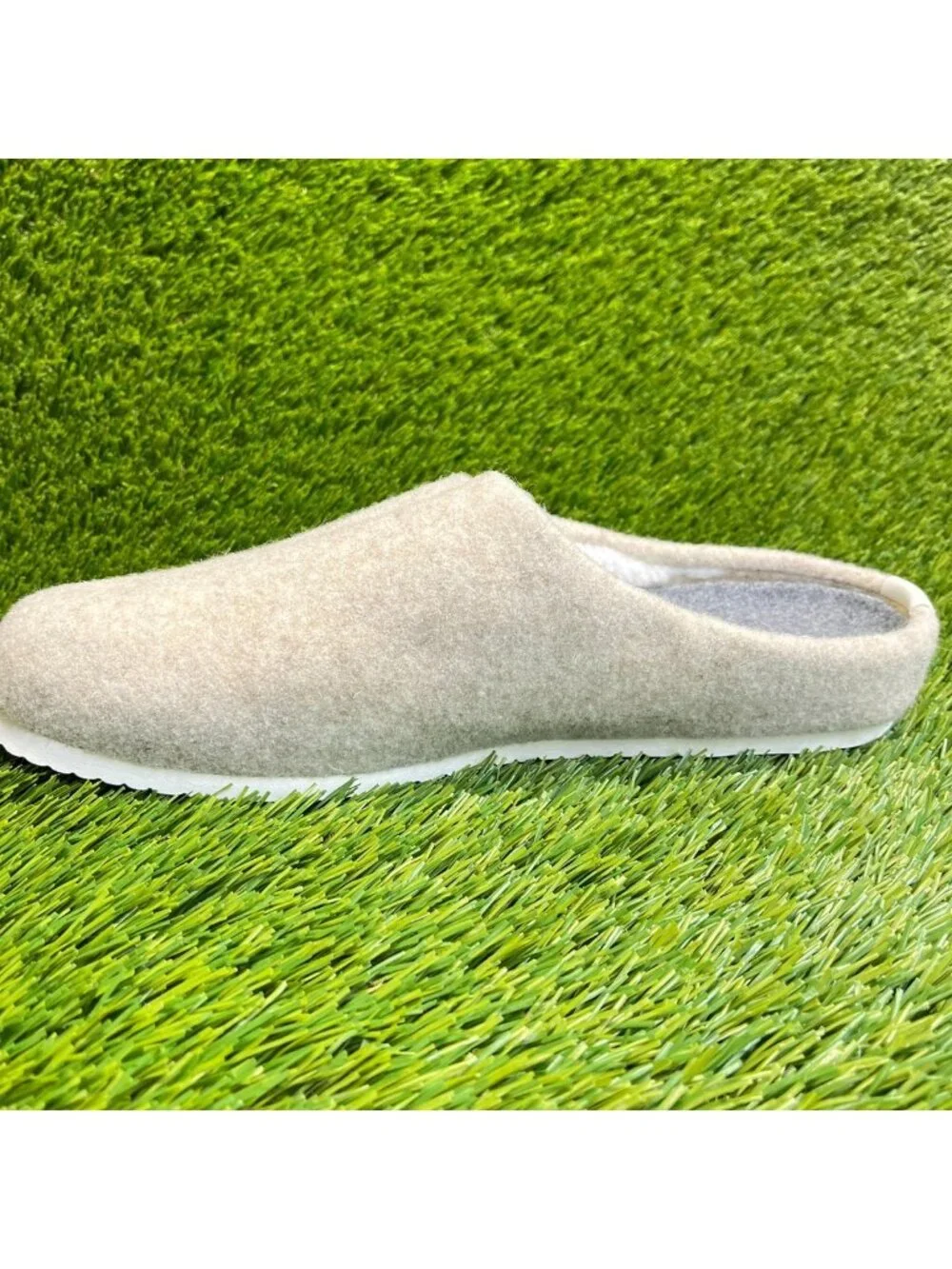 Allbirds Wool Slippers Mens Size 9 Light Tan Casual Comfort Slip On Mule Shoes